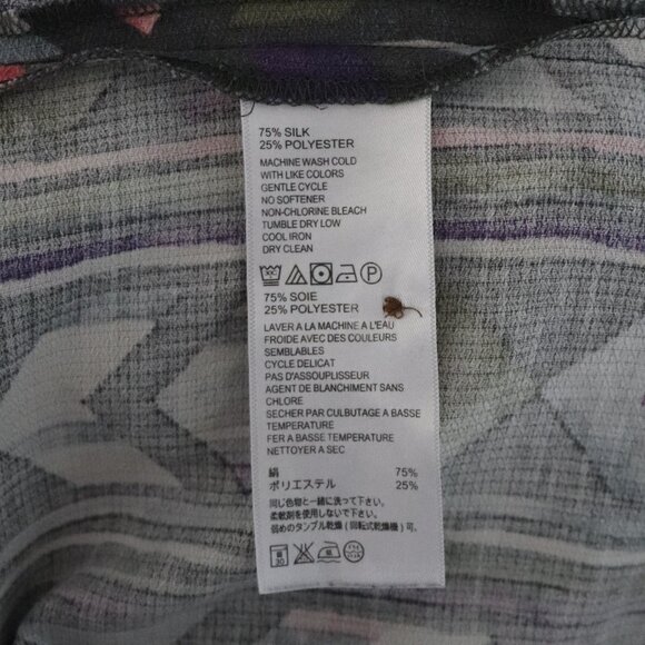 Tommy Bahama Mens Silk Lrg Island Zone Geometric Aloha Button Down Collared Top - Picture 12 of 12